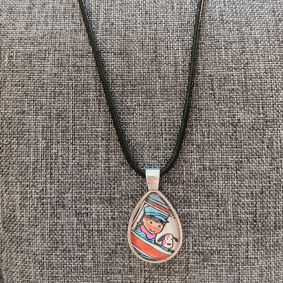 Richard Scarry conductor w puppy dog necklace - Picture 2 of 5